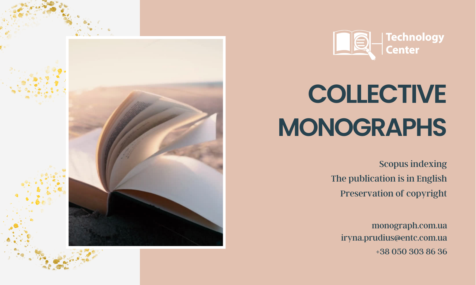 Hurry up to submit manuscripts for collective monographs!