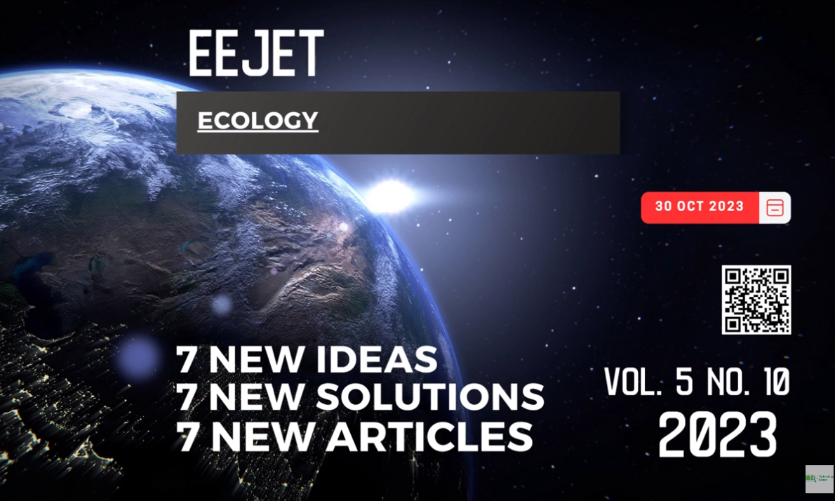 EEJET | Vol. 5 No. 10 (125) (2023) | Ecology