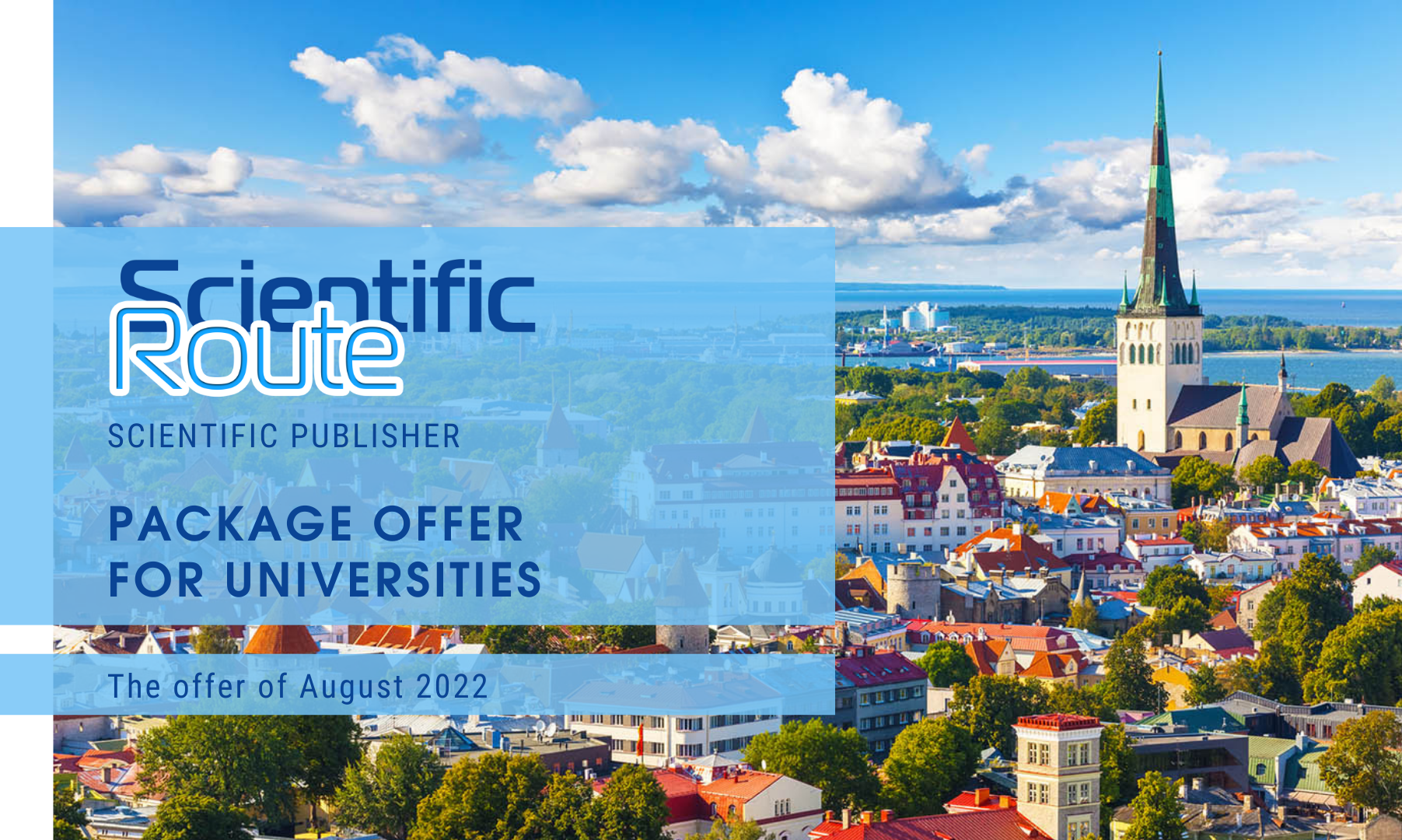 Package offer for universities from our partner – scientific publisher Scientific Route OÜ