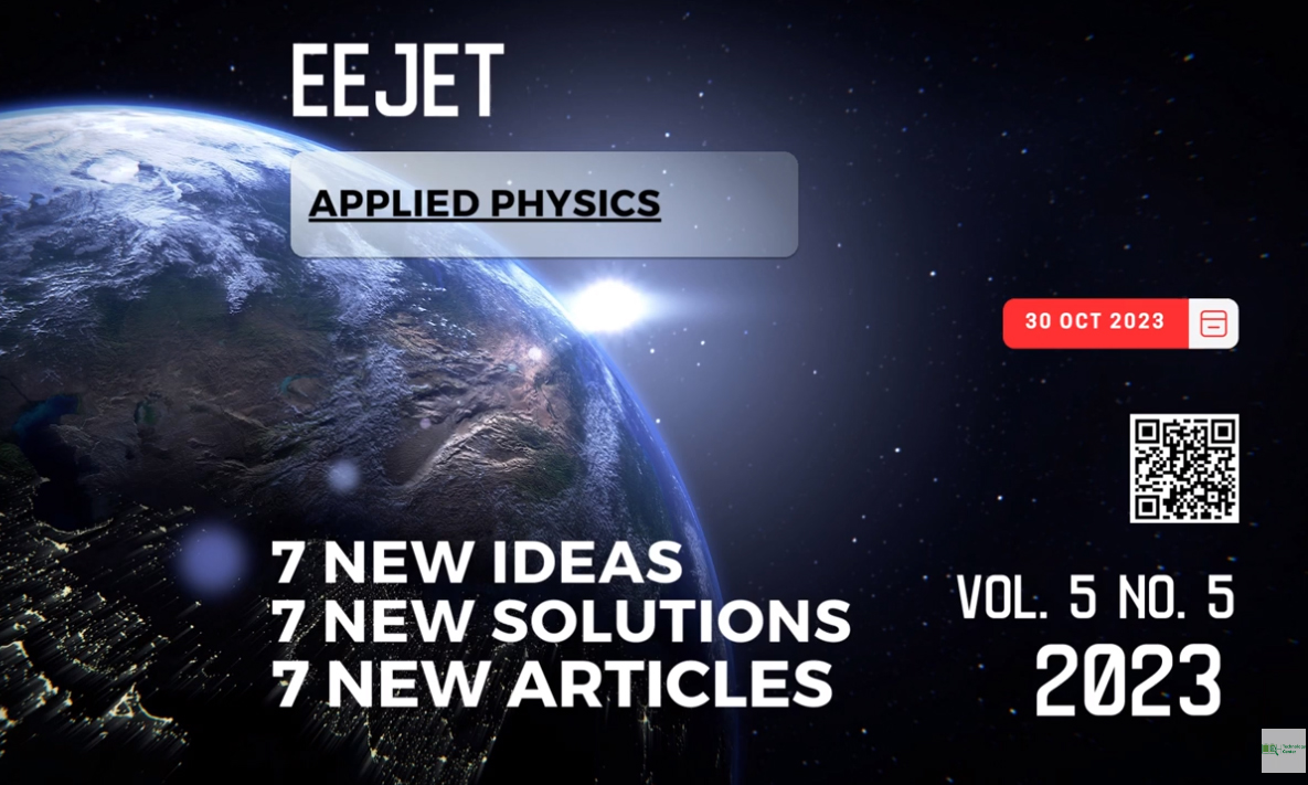 EEJET | Vol. 5 No. 5 (125) (2023) | Applied physics