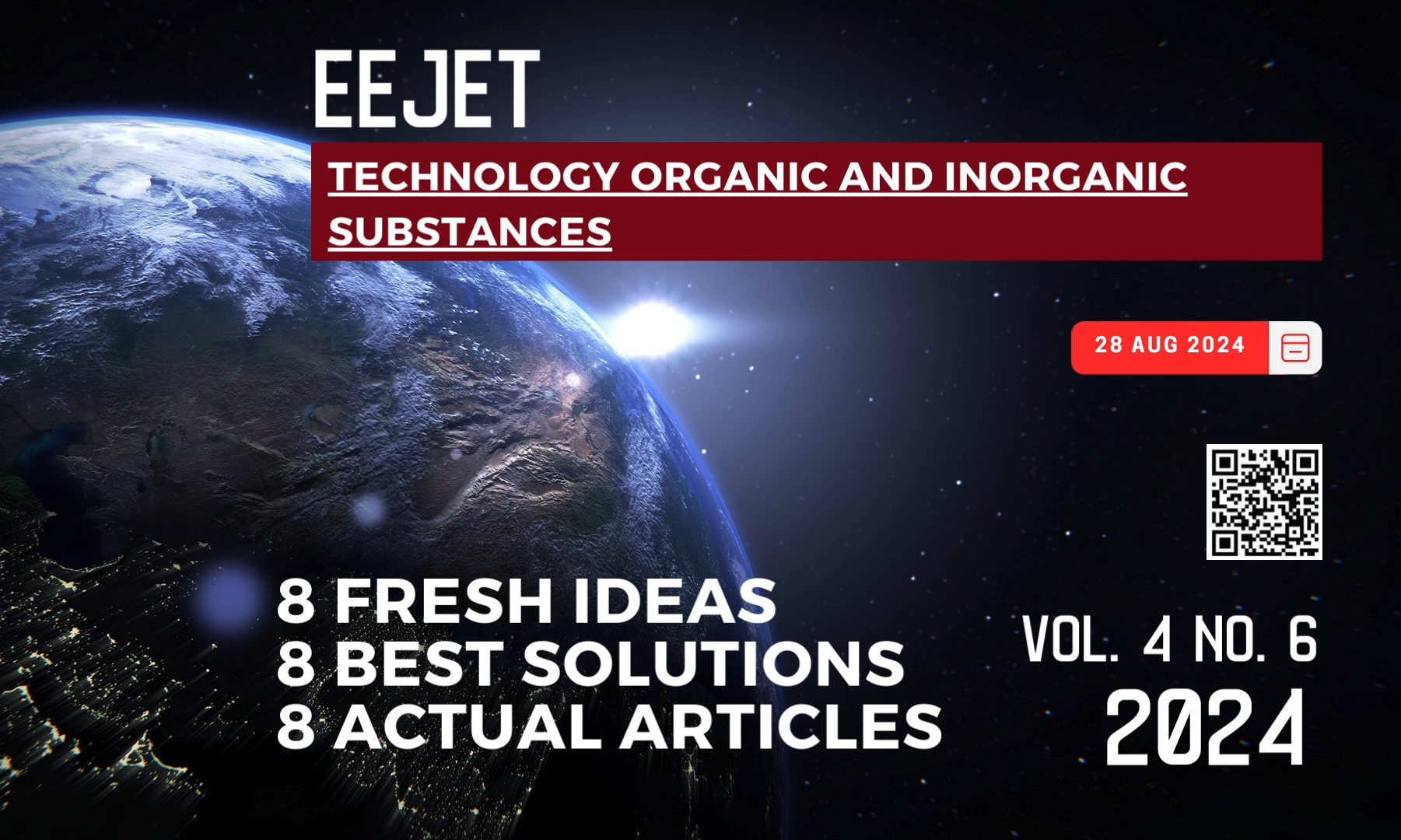 EEJET | Vol. 4 No. 6 (130) (2024) | Technology organic and inorganic substances
